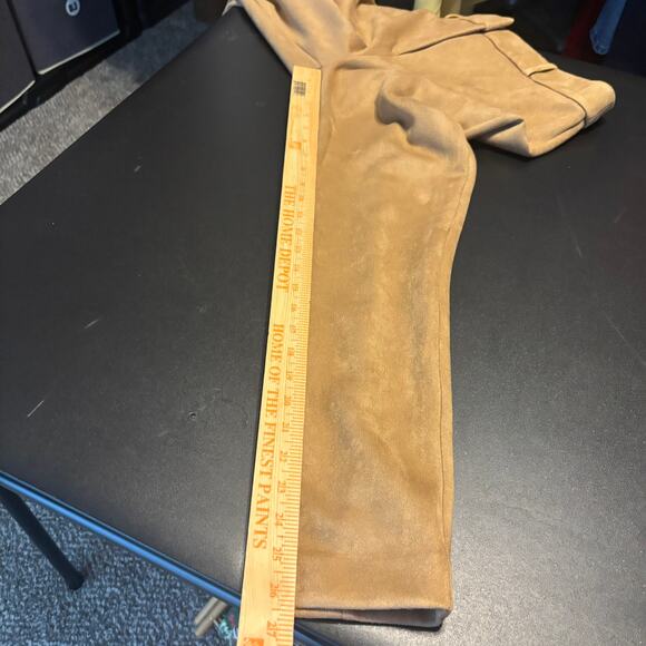Ann Taylor Loft Women High Waist Skinny Pants Size 10 Beige Faux Suede - Picture 5 of 7